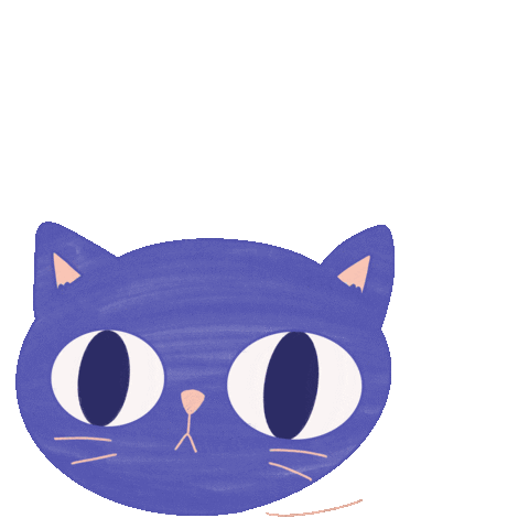 Work In Progress Cat Sticker by Strudelbee