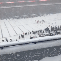 Bills Fans Brave Heavy Snow in Buffalo