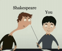 Copying William Shakespeare GIF
