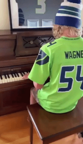 Seahawks Fan Plays Piano Rendition of NFL Theme