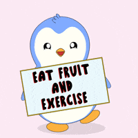 Gym Eating GIF by Pudgy Penguins
