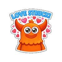 Happy Falling In Love Sticker by Momo & Tulus