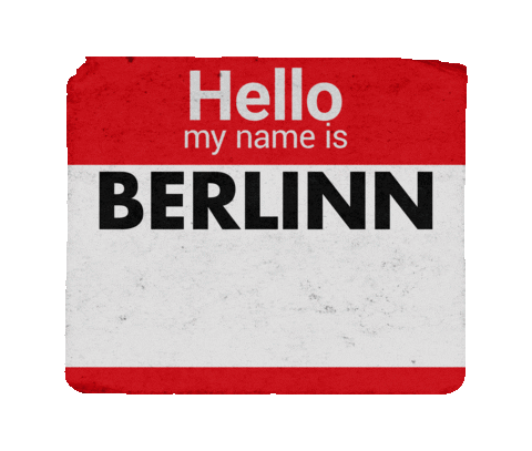 Name Tag Sticker by BERLINN