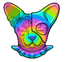 Cat Rainbow Sticker