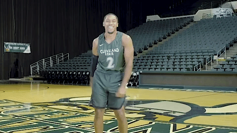 dance basketball GIF by Cleveland State University