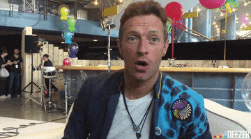 Deezer kiss coldplay chris martin chrismartin GIF