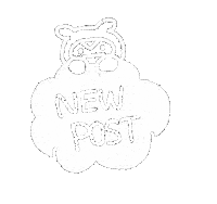 tabane newpost ニュポスト kuk kukちゃん Sticker