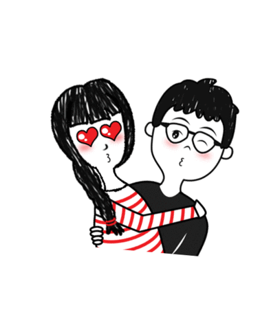 sushmitarao giphyupload kiss in love Sticker