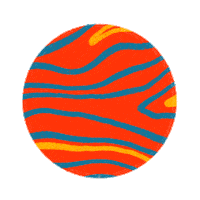 joyhartonoss red dot joyhartono abstrack Sticker