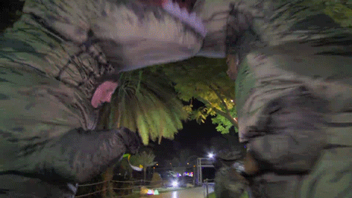 cbs giphyupload funny costume dinosaurs GIF