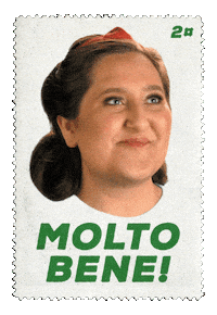 Italian Stamps Sticker