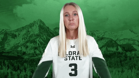 Volleyball GIF by Colorado State Rams