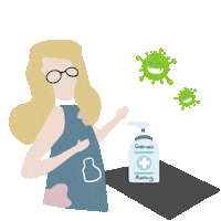 Stay Home Wash Hands Sticker by THESTAGEWALK