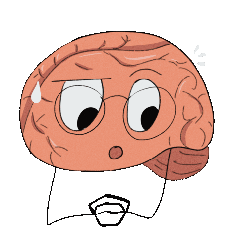 Confused Illustration Sticker