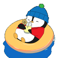 Happy Chill Out Sticker by Pudgy Penguins