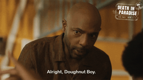 Doughnut Boy GIF by Death In Paradise