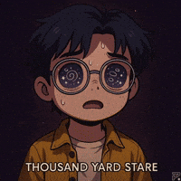 Thousand Yard Stare Stars GIF by Persona