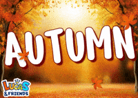 Falling Leaves Fall GIF by Lucas and Friends by RV AppStudios