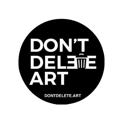 dontdeleteart art censorship dda art activism Sticker