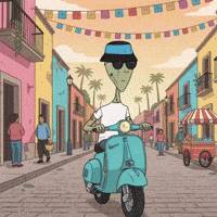 Moto Scooter GIF by Lonely Aliens