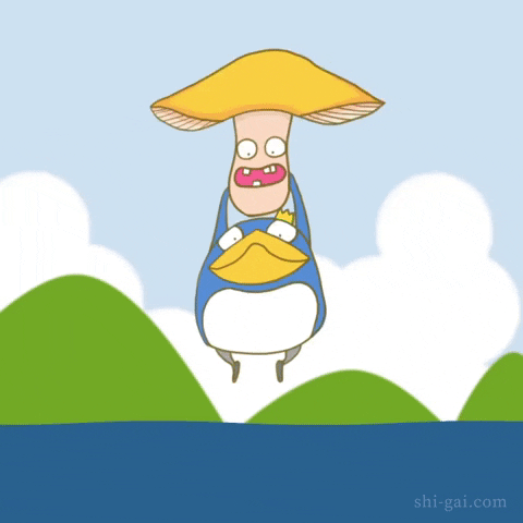 fly penguin GIF by ShiGai