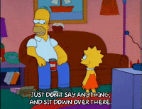 Sitting Season 3 GIF by The Simpsons