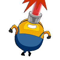 Despicable Me Laser Sticker by Minions