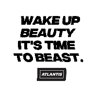 Wake Up Beauty Sticker by Atlantis Gym Laval