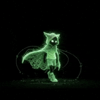 Slow Walk Green Glow GIF by G*BOY