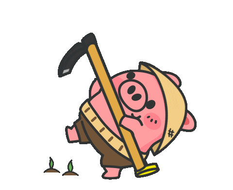 Pig Piggy Sticker by JKOPAY