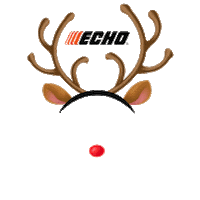 Christmas Reindeer Sticker by ECHO Tools