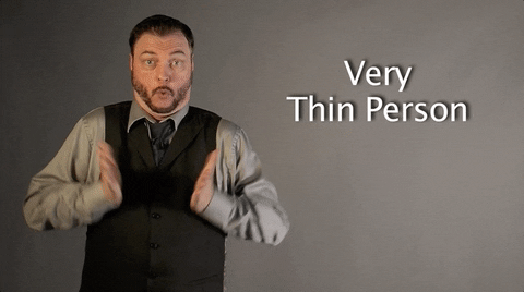 sign language very thin person GIF by Sign with Robert