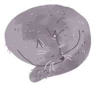 Good Night Sleeping Sticker by Lara Paulussen
