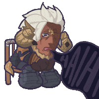 Dark Knight Sigh Sticker by Ng Khai Hong