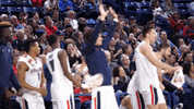 GonzagaBulldogs smile celebration basketball flex GIF
