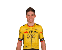 Happy Tour De France Sticker by Team Visma | Lease a Bike