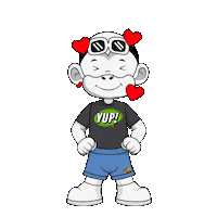 Affirmation White Monkey Sticker by Zhot