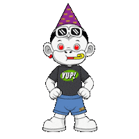 Affirmation White Monkey Sticker by Zhot