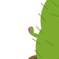 KOTNguyen surprise plant bloom cactus Sticker