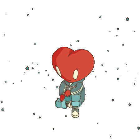 Sad Broken Heart Sticker by LT3 Creations