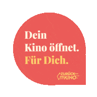 zurueckinskino cinema kino kinoliebe zurückinskino Sticker