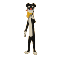 Cheese Snowboarding Sticker by Weaselrat