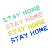 Home Stay Sticker by Freshly