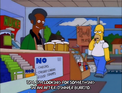 Season 9 Burrito GIF by The Simpsons