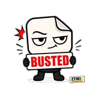 ztikix reaction caught gotcha guilty Sticker