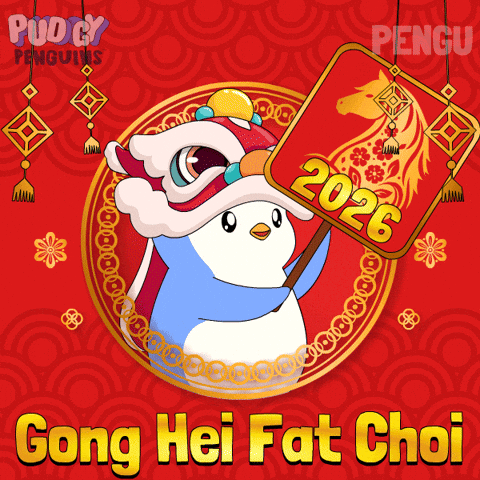 Chinese New Year Penguin GIF by Pudgy Penguins