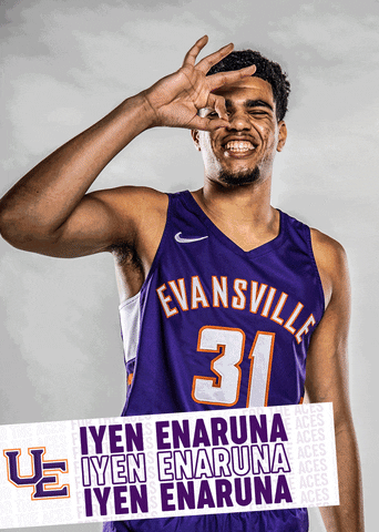 Purple Aces Evansville GIF by UE Athletics