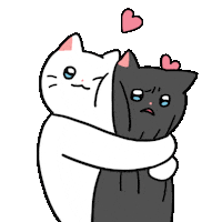 Cat Love Sticker by Olso