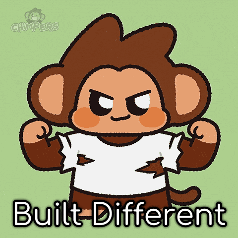 Power Monkey GIF by Chimpers