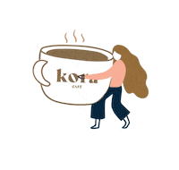 Coffee Morning Sticker by La Aurora